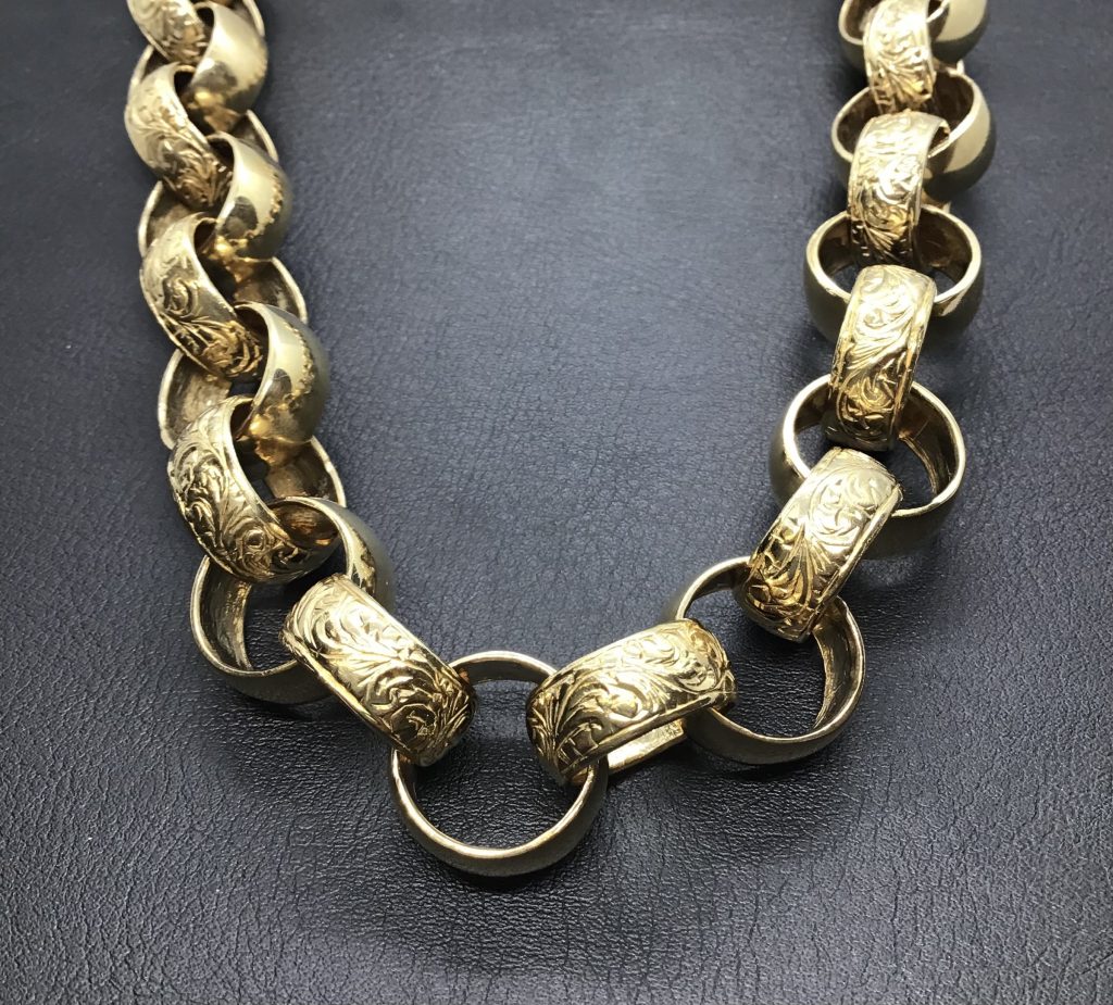 9ct gold belcher deals chain heavy